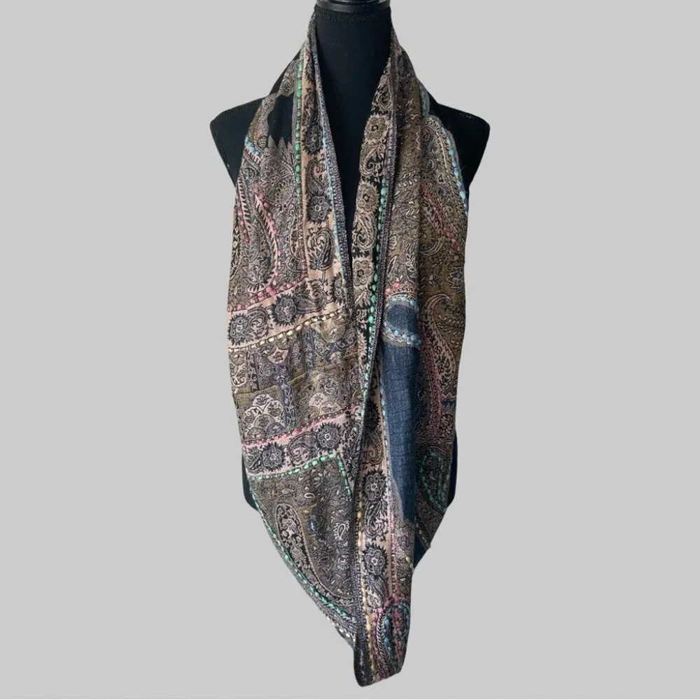 Baba Boho Paisley Colorful Infinity Scarf - Picture 2 of 9